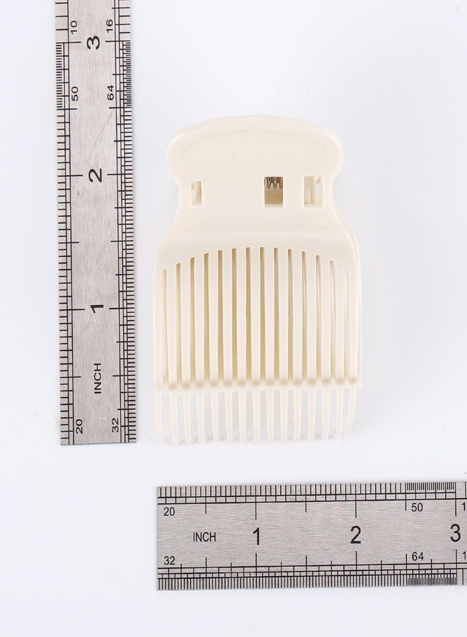 Tbestmax 12 Pack Hot Roller Clips for Hair Curler Claw Clip Replacement Hair Section Styling for Women Girls - White - Image 3